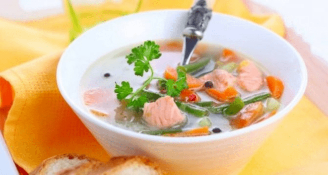 zupa rybna na diecie białkowej